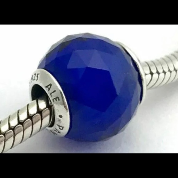 Authentic PANDORA Sterling Silver (Thin)Essence Bracelet w/3 pandora Charm (New) - Picture 5 of 5